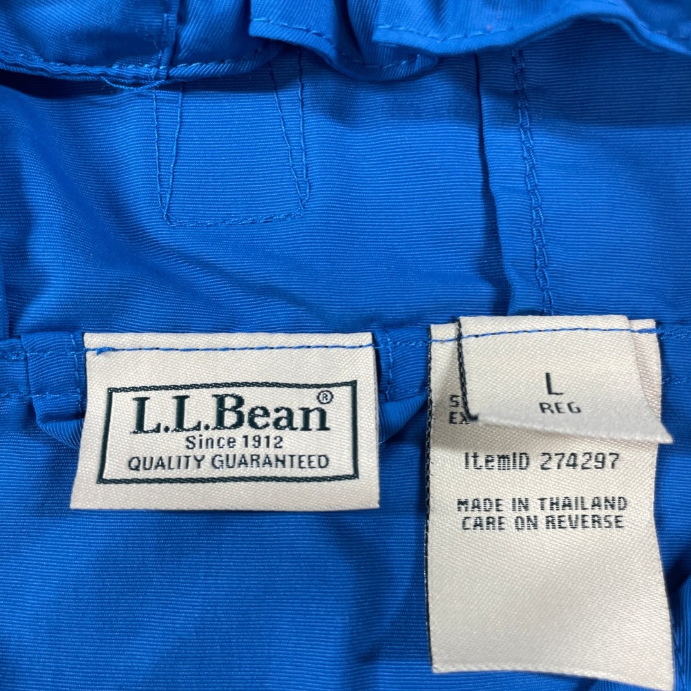 LL Bean Mens Jacket L Blue Long Sleeve - Picture 3 of 15